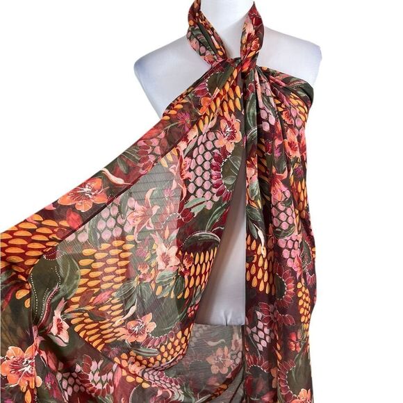Sofia by Sofia Vergara Elegant Floral Swim Coverup Scarf, One Size, NWT - Picture 4 of 10